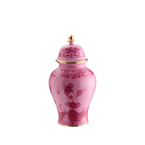 Oriente Italiano Potiche Vase With Cover in Porpora