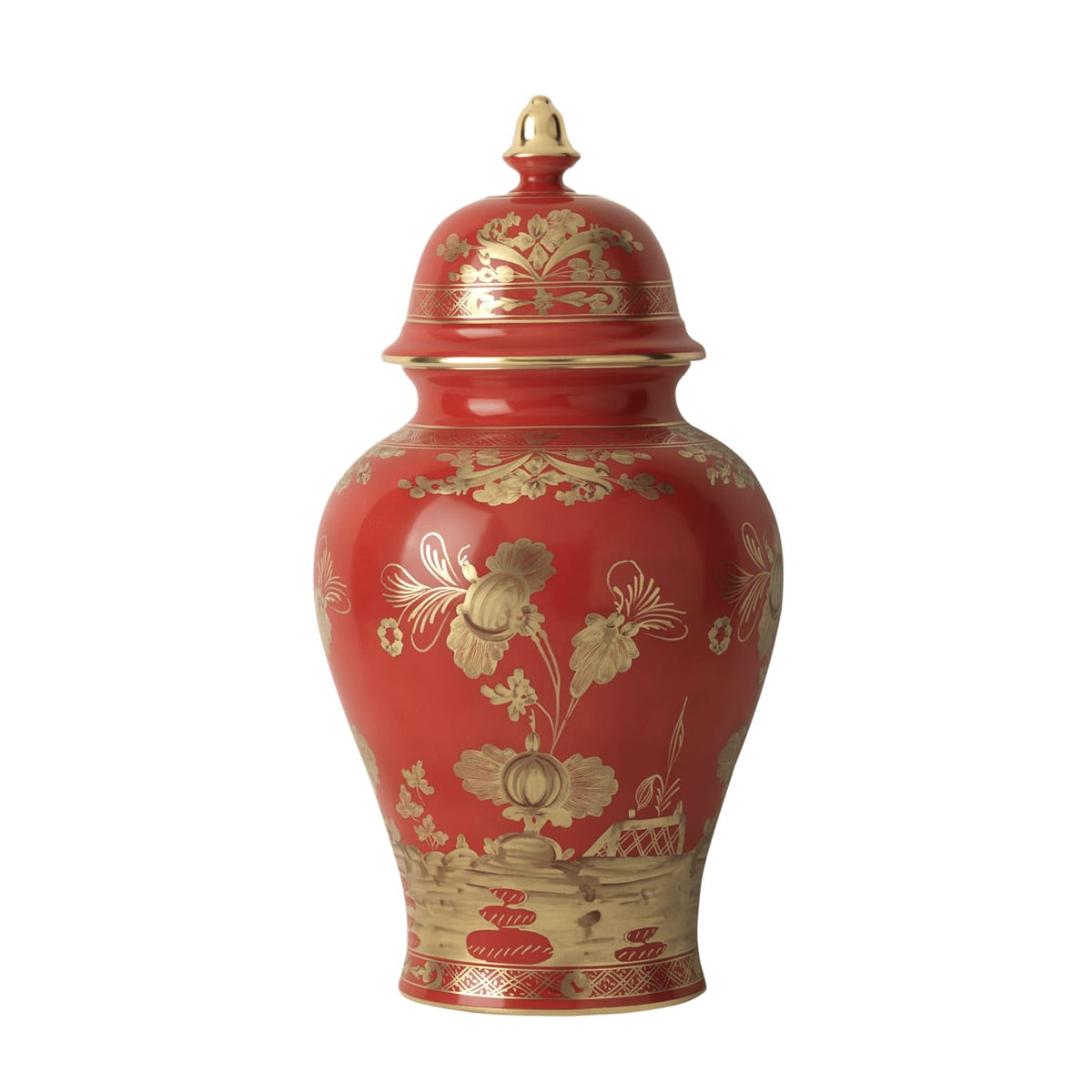 Oriente Italiano Large Potiche Vase in Rubrum