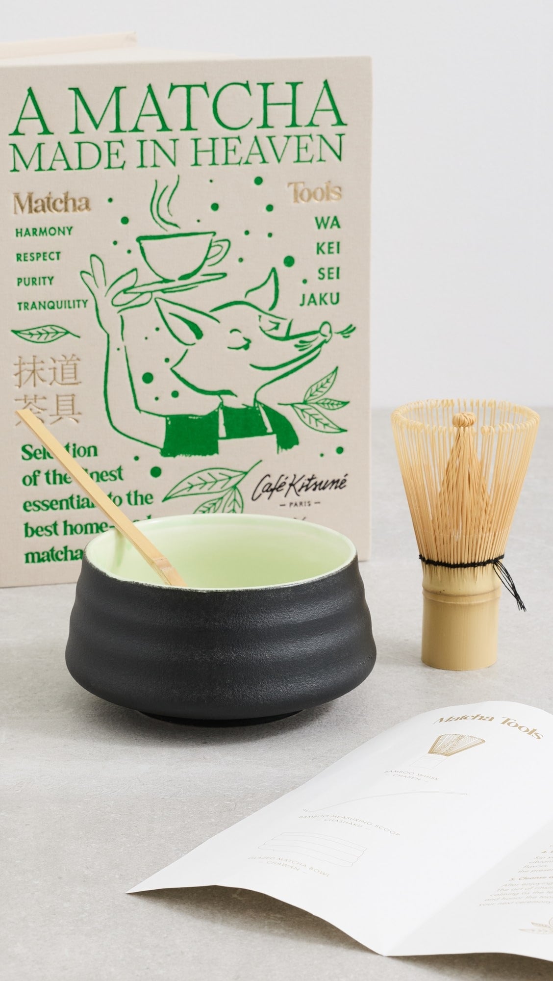 Cafe Kitsune x Printworks Matcha Tools