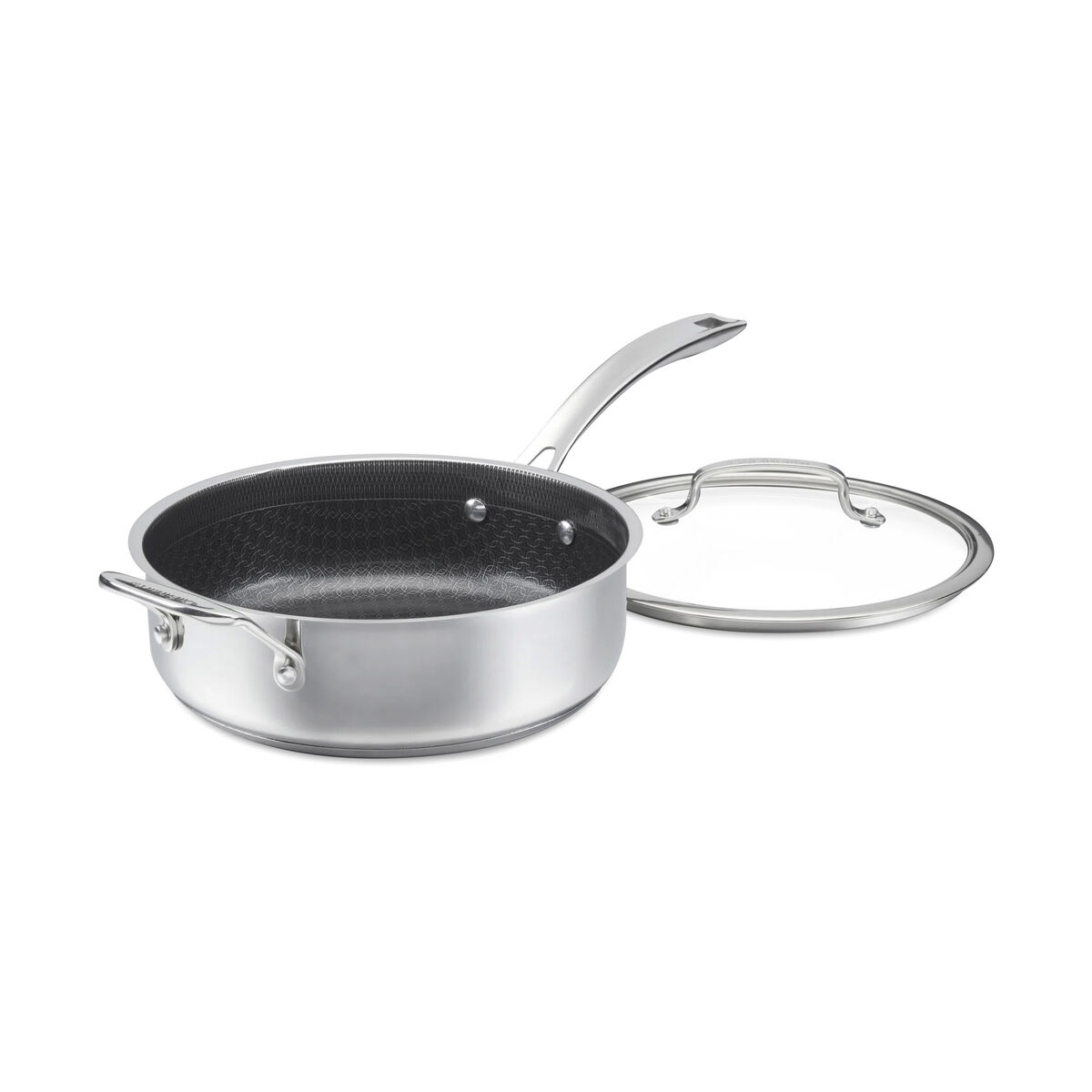 3.5 Qt. Sauté Pan with Cast Handle & Cover in Stainless Steel