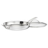 PureClad® Triple-Ply 12" Stainless Steel Skillet with Helper Handle and Cover in Stainless Steel