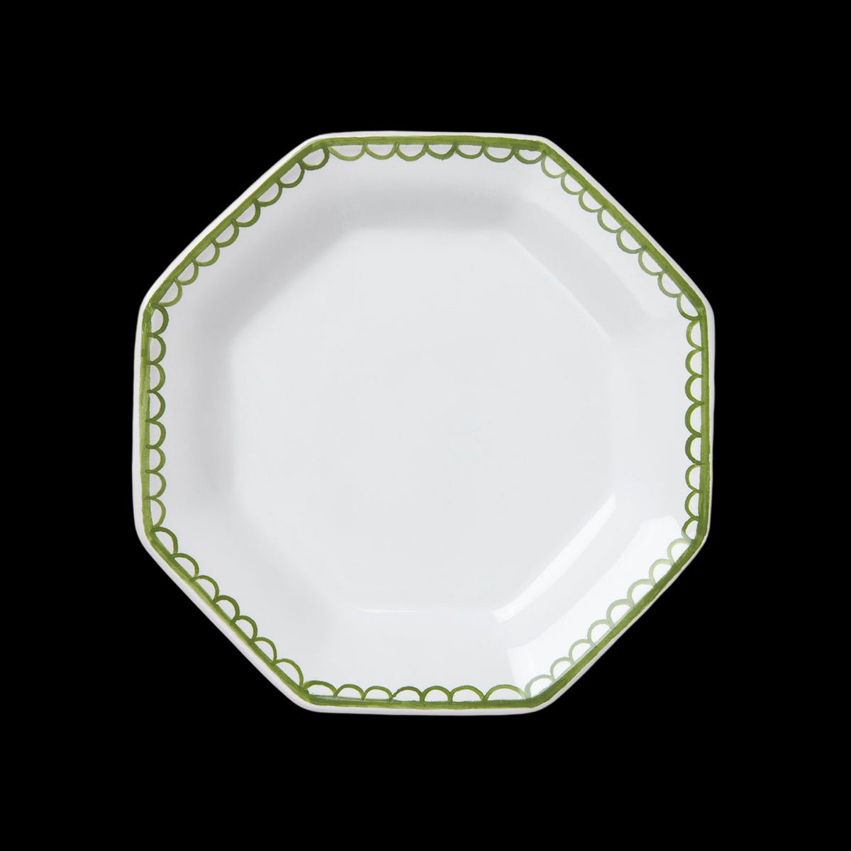 Bouclette Octagonal Petite Plate in Green