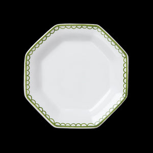 Bouclette Octagonal Petite Plate in Green