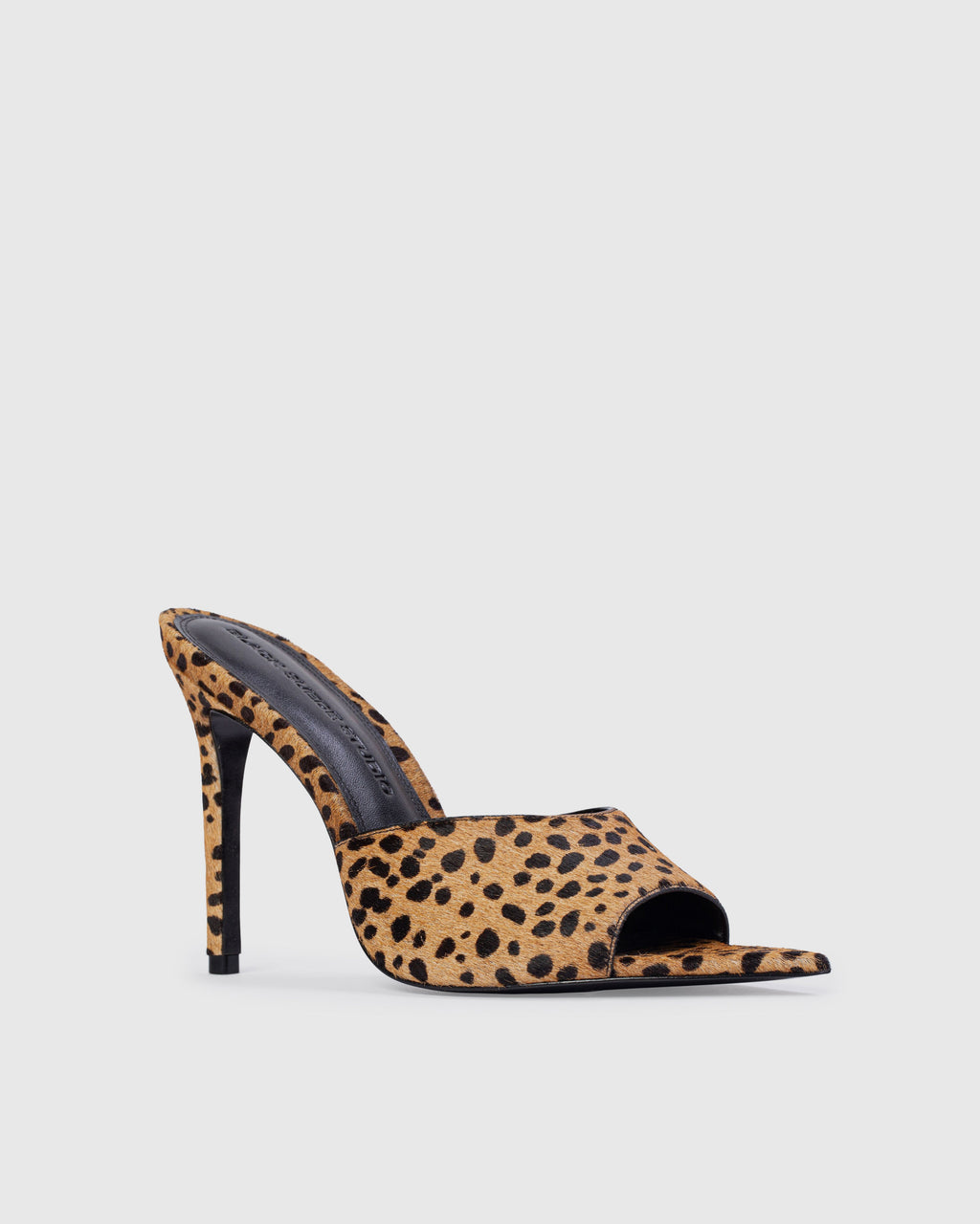 Bella 100 Mule in Camel Dotted Cheetah Pony Hair