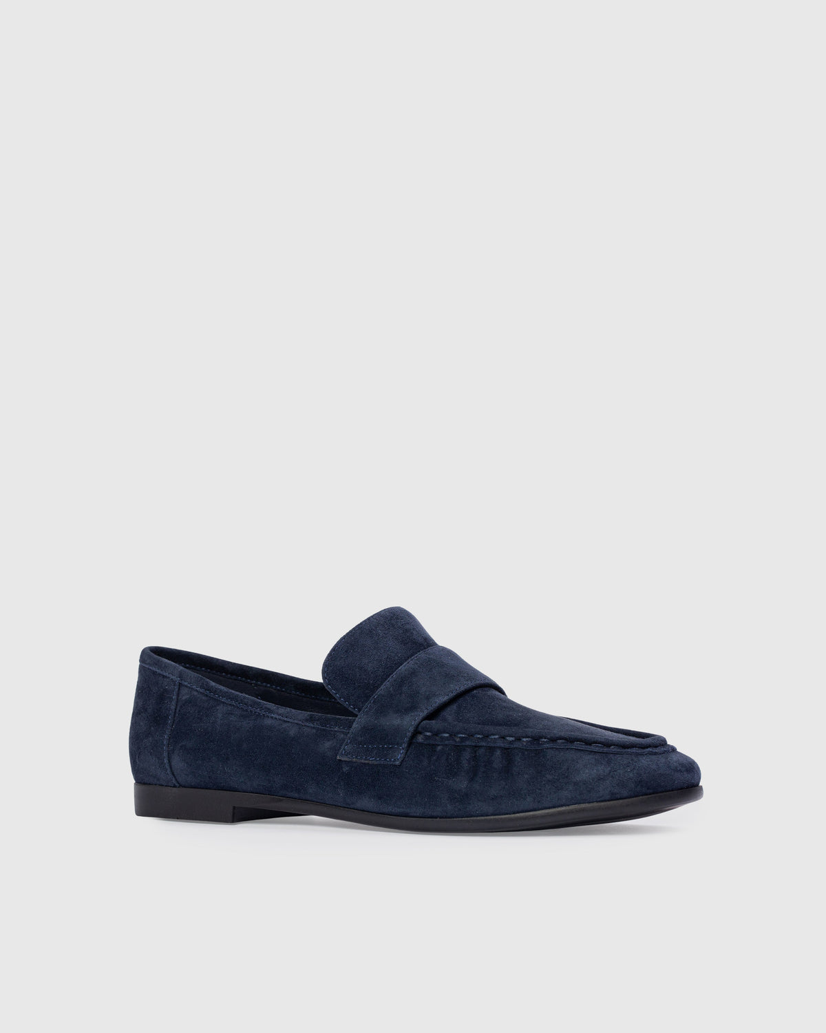 Arrow Loafer in Midnight Blue Kid Suede