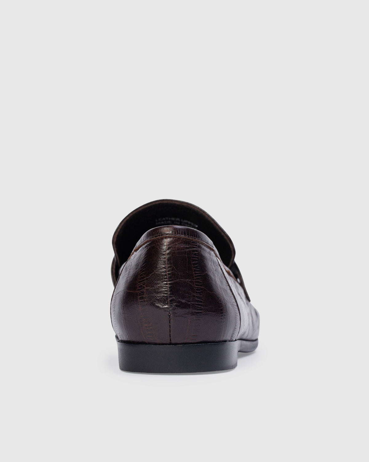 Arrow Loafer in Brown Eel Printed Leather