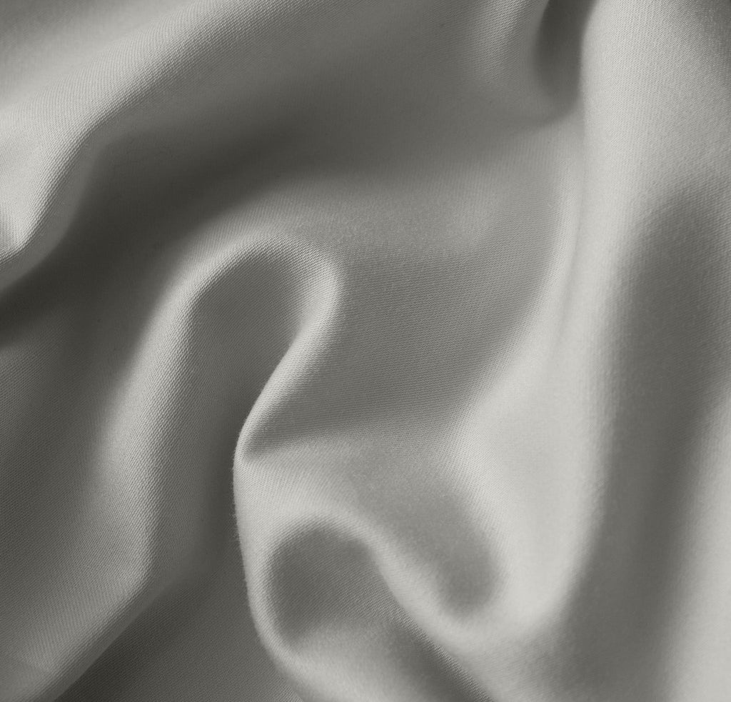 Percale Hemmed Duvet Set in Mist
