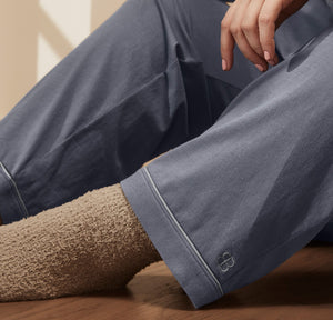 Women's Soft Knit Long Sleeve & Pants Pajama Set in Mineral