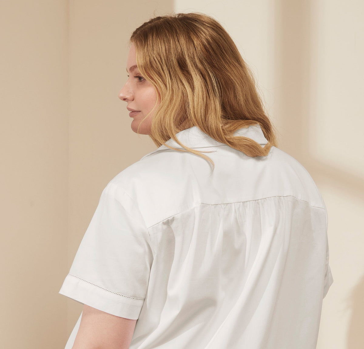 Women's Signature Short Sleeve & Shorts Pajama Set in White