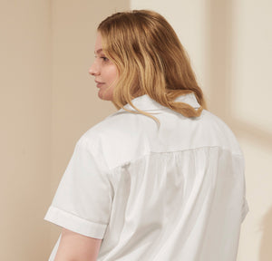 Women's Signature Short Sleeve & Shorts Pajama Set in White