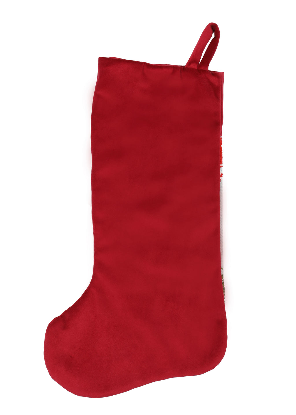 Velvet Cuff Gingerbread House Stocking
