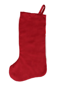 Velvet Cuff Gingerbread House Stocking