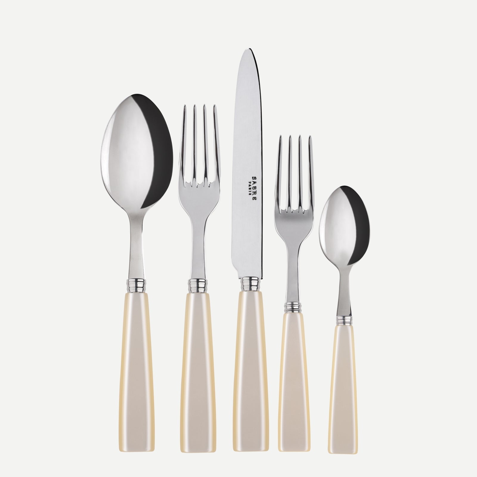 5 Piece Cutlery Set, Icône, Pearl
