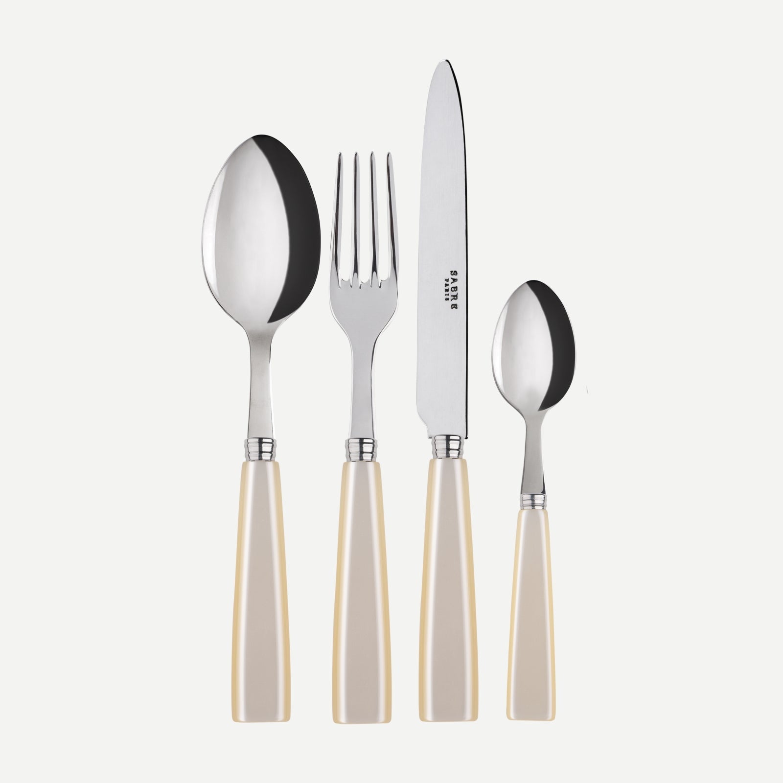 4 pieces cutlery set (Icône, Pearl)