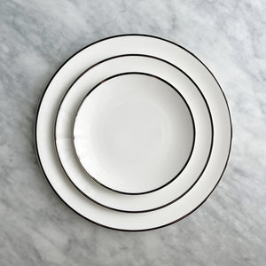 Alex Platinum Set of 2, 6-1/2" Bread/Canape Plates