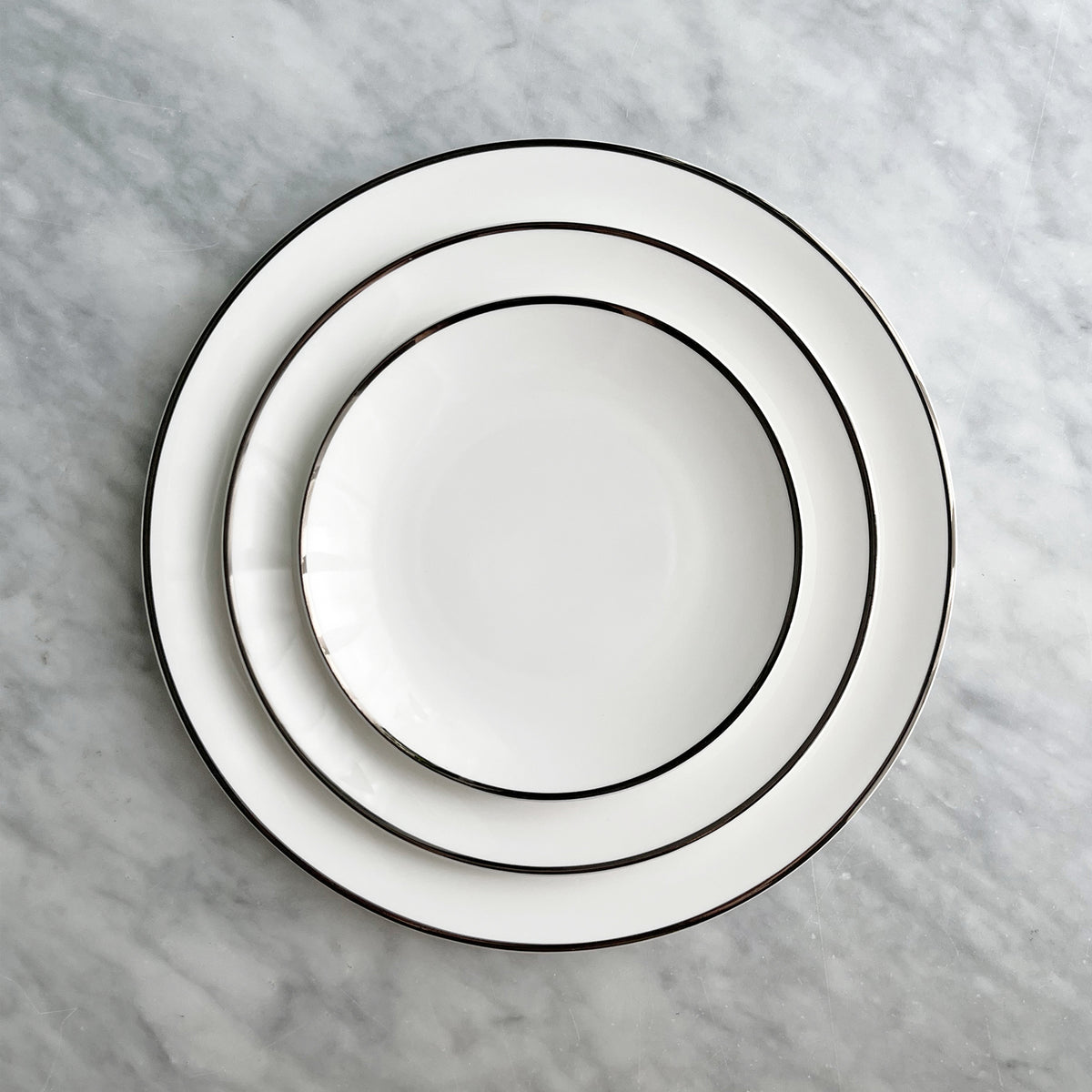 Alex Platinum Set of 2, 8" Salad / Dessert Plate