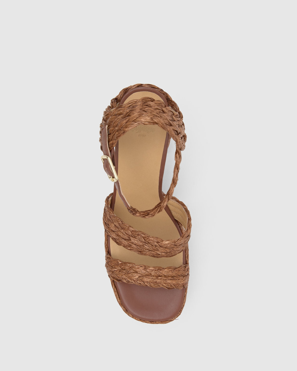 Fresa in Chocolate Brown Raffia