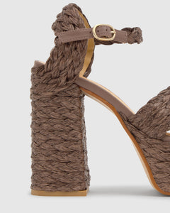Fresa in Taupe Raffia