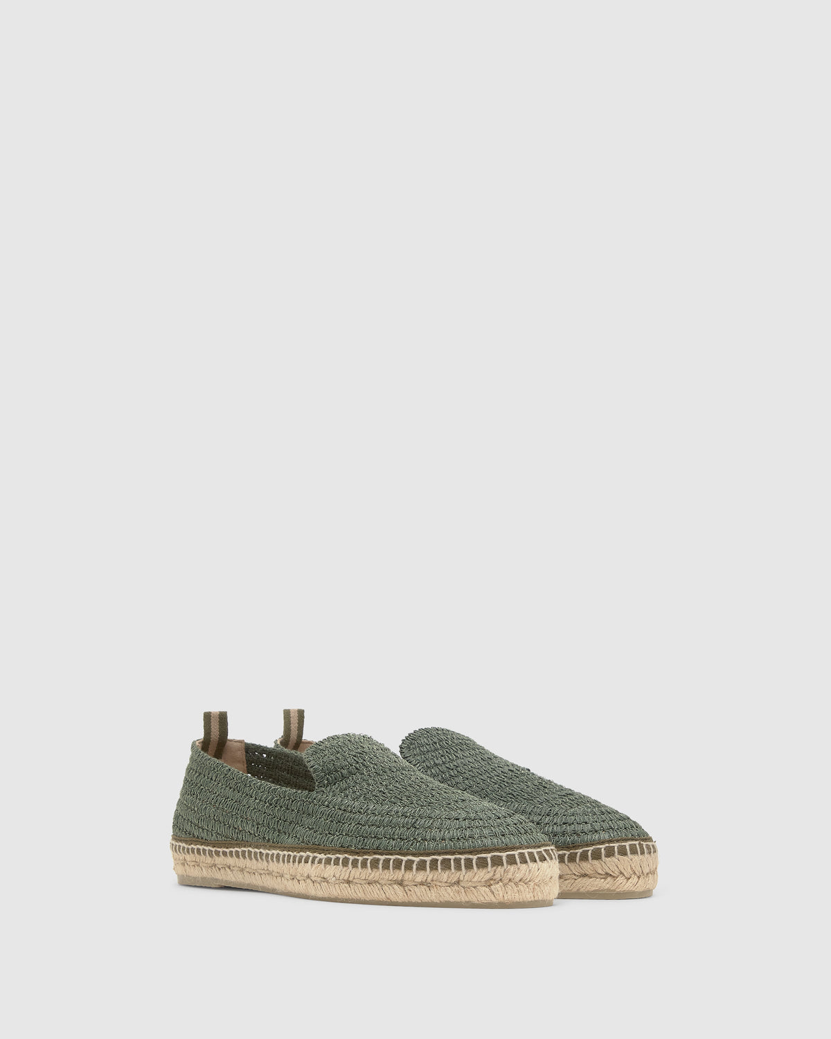 Men’s Moccasin Joaquin in Khaki Raffia