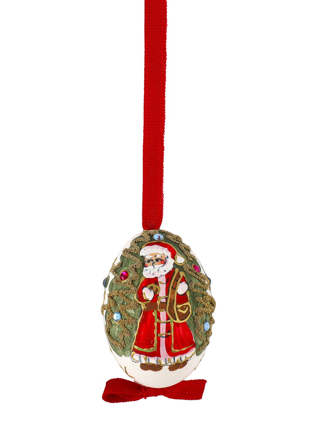 Hand-Painted Christmas Eggs, Mixed Set of 10