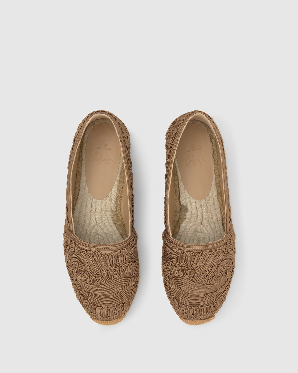 Kenda Paisley Etro in Taupe Cotton