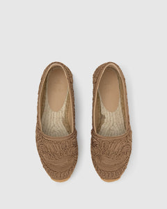 Kenda Paisley Etro in Taupe Cotton