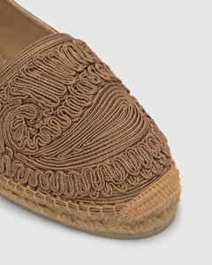 Kenda Paisley Etro in Taupe Cotton