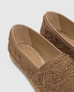 Kenda Paisley Etro in Taupe Cotton