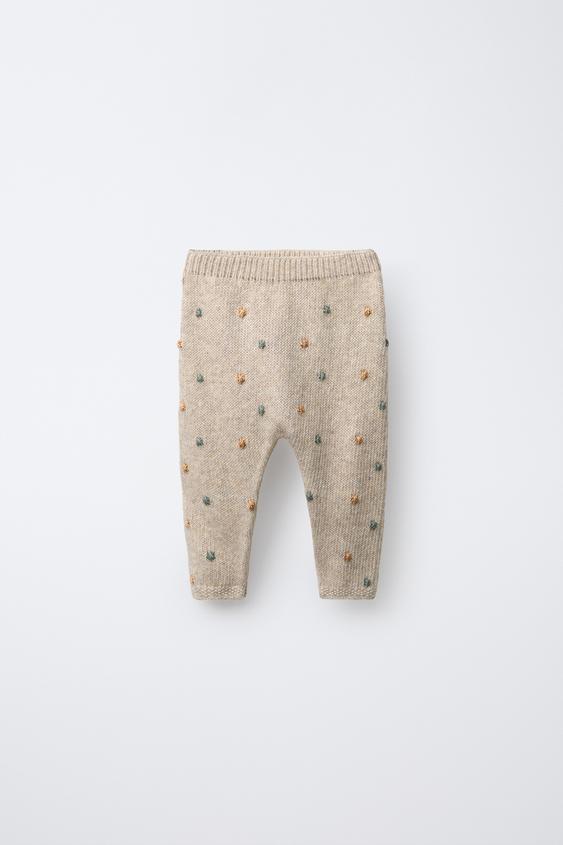 BEADED KNIT PANTS (6-9M)