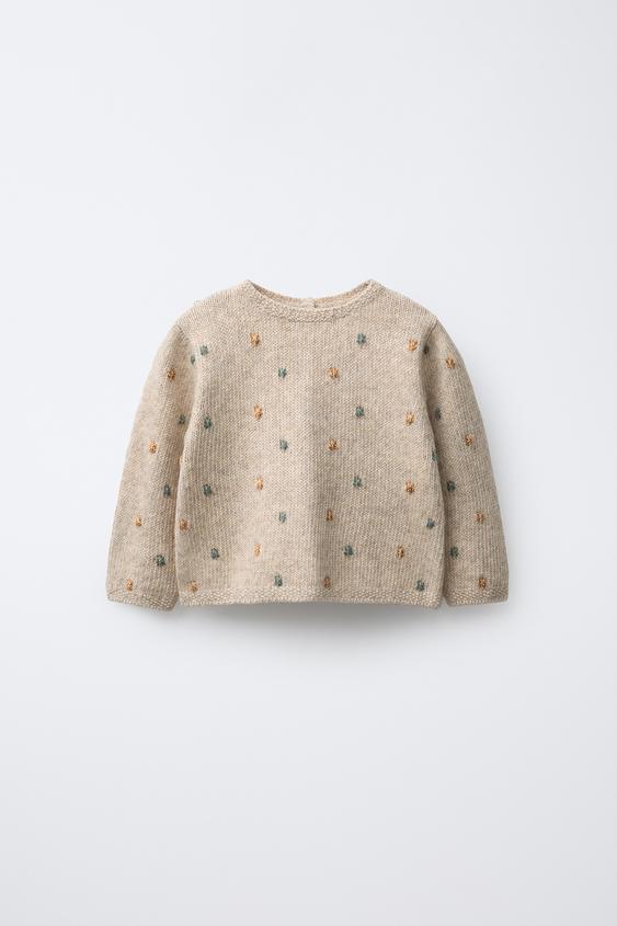 BOBBLE KNIT SWEATER (6-9M)
