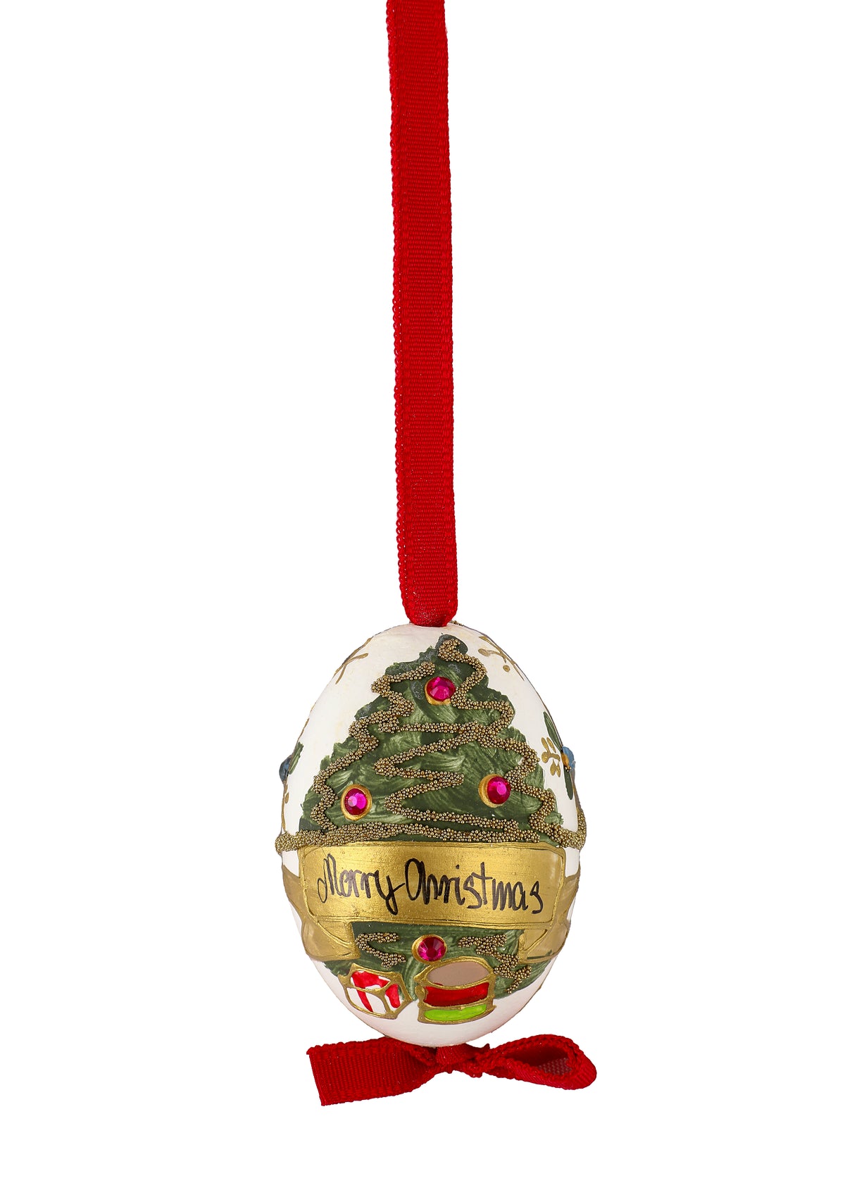 Hand-Painted Christmas Eggs, Mixed Set of 10