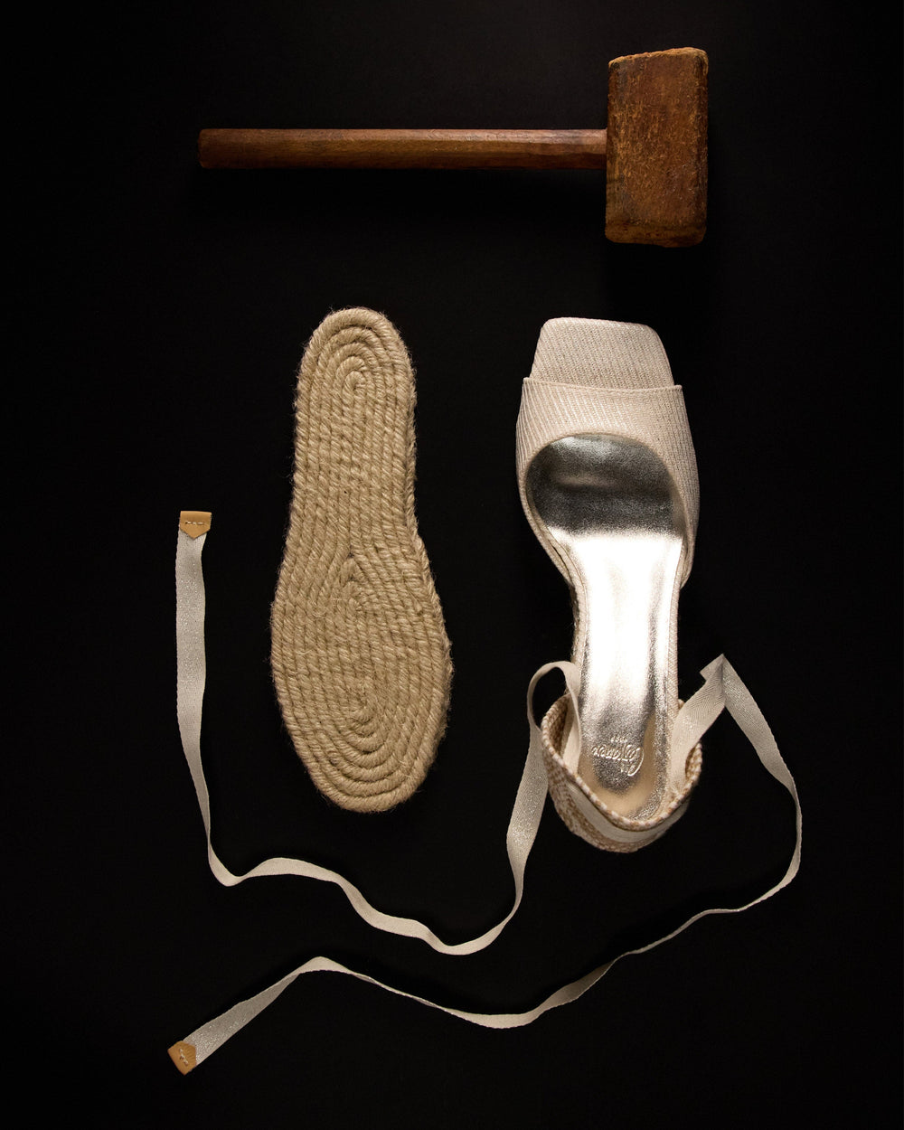 Brittany Espadrille in Silver
