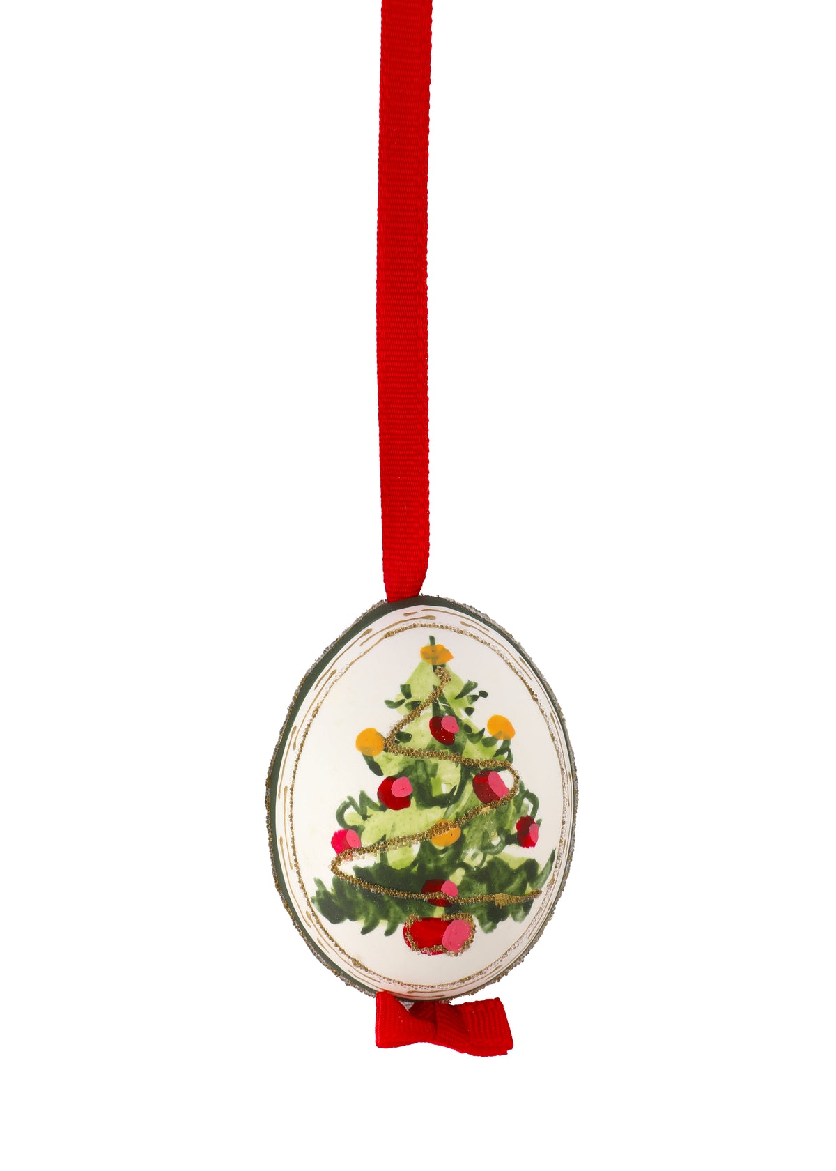Hand-Painted Christmas Eggs, Mixed Set of 10