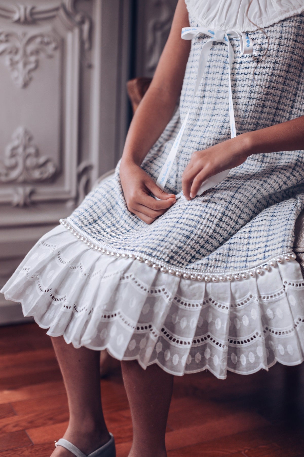 Iris Tweed Dress - Petite Maison Kids