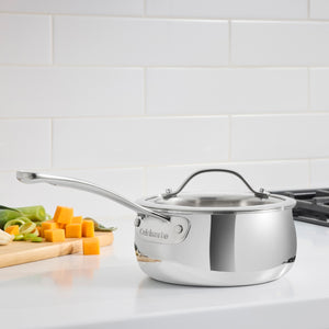 PureClad® Triple-Ply 1.5 Qt. Stainless Steel Saucepan with Cover in Stainless Steel