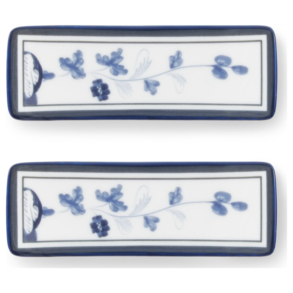 Oriente Italiano Chopstick Holder in Indaco, Set of 2