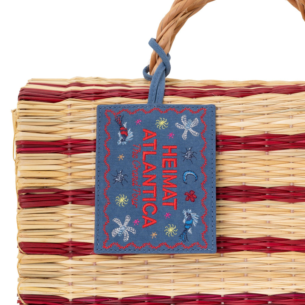 "The Grand Tour Collection" Beach Basket in Red