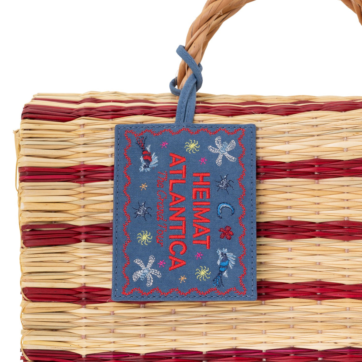 "The Grand Tour Collection" Beach Basket in Red