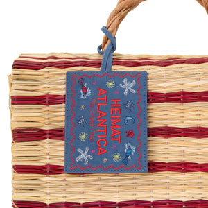 "The Grand Tour Collection" Beach Basket in Red