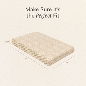 Mini Crib Sheet in GOTS Certified Organic Brushed Cotton by Nate Berkus in Autumn Stripe