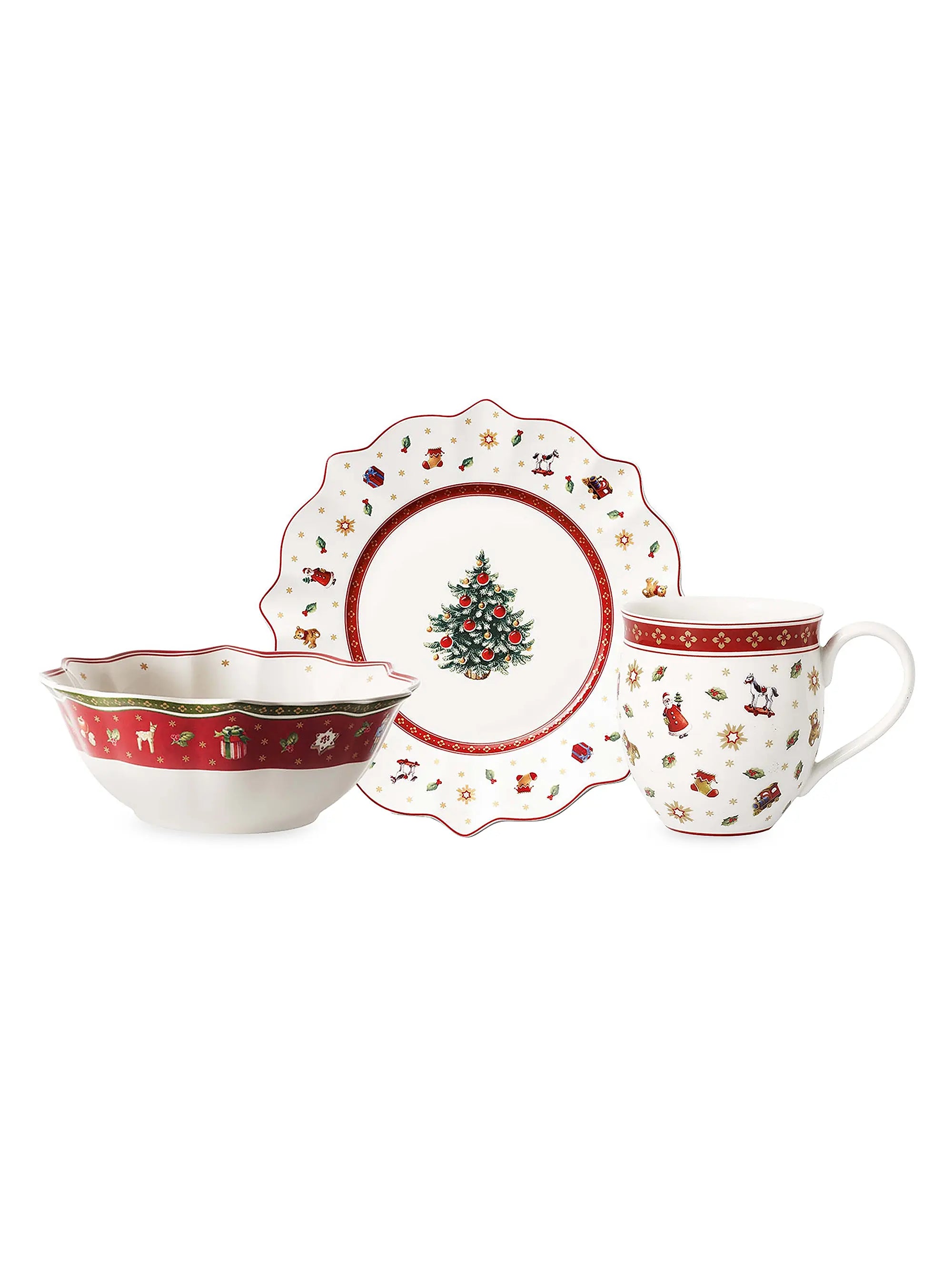 Toys Delight Breakfast for 2 White in Multi, Set of 6