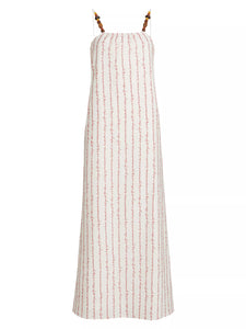 Grikos Stripe Dress in White