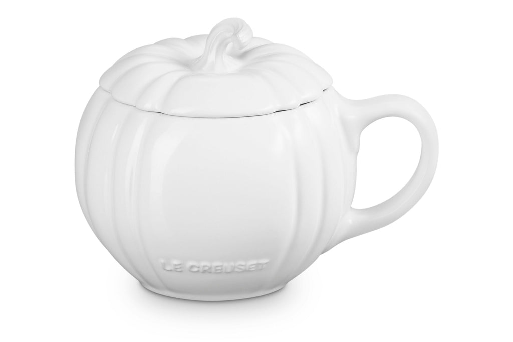 Le Creuset Pumpkin Mug in White