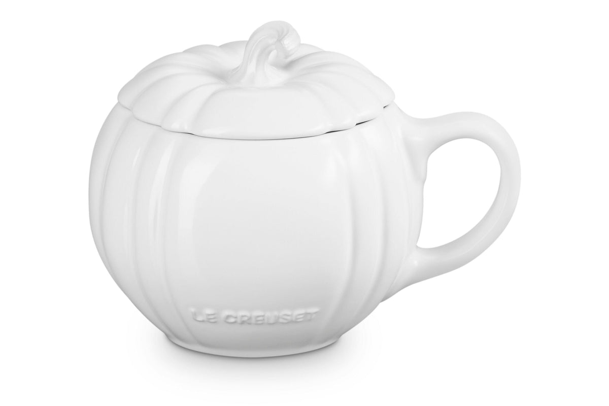 Le Creuset Pumpkin Mug in White