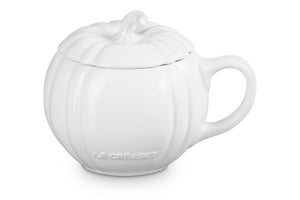 Le Creuset Pumpkin Mug in White