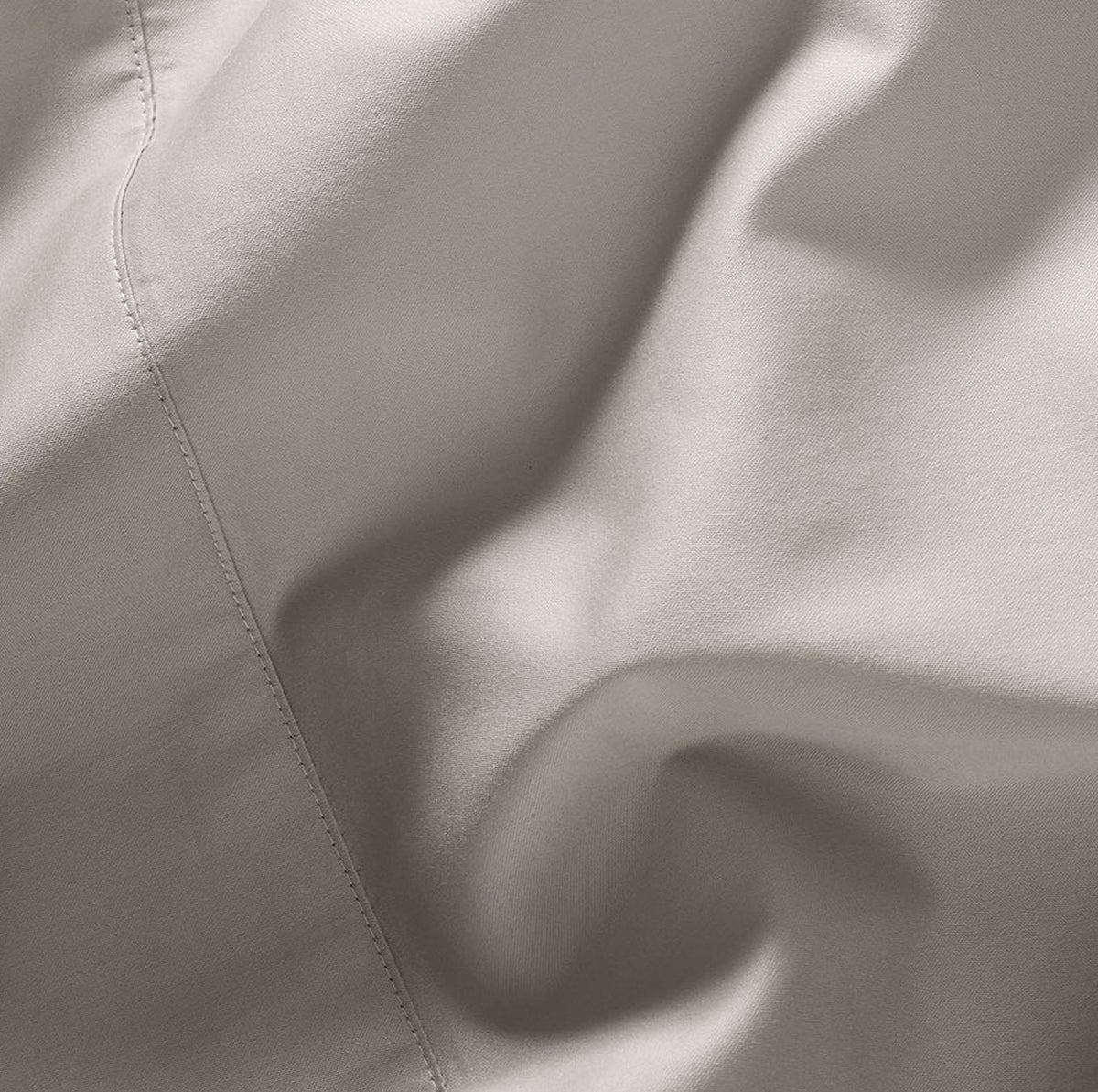 Percale Hemmed Sheet Set in Pewter