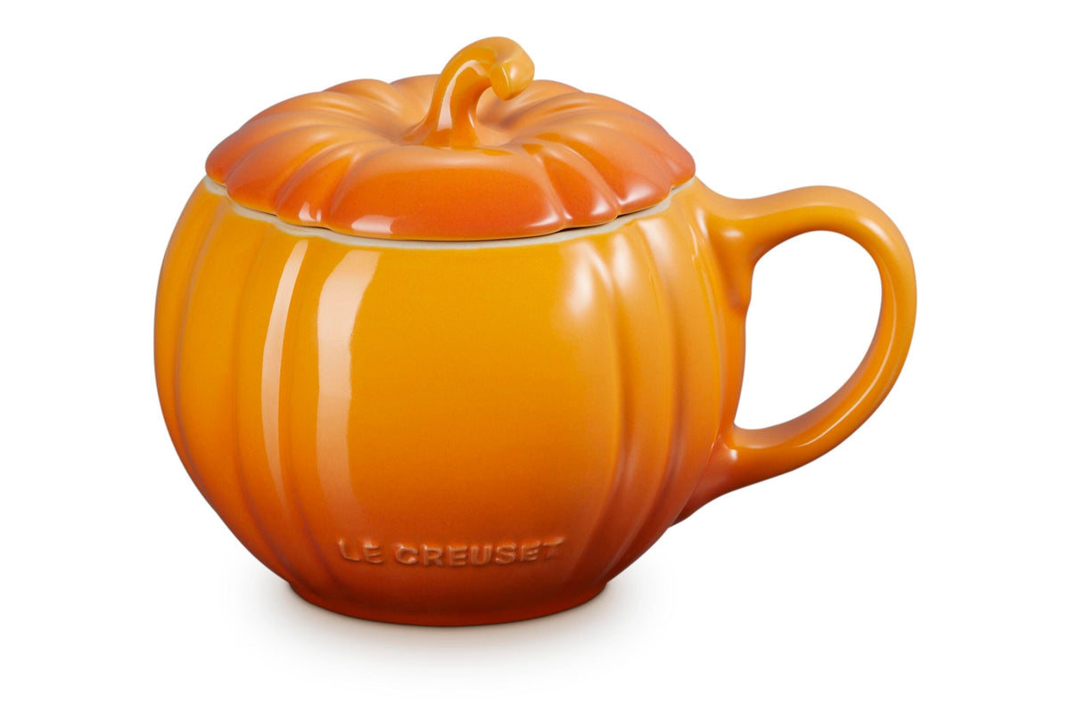 Le Creuset Pumpkin Mug, 14 oz., Persimmon