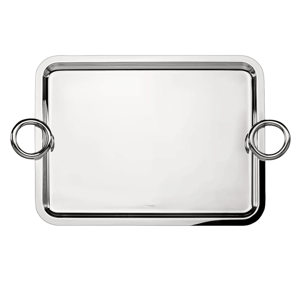 Vertigo Silver-plated Extra Large Tray with Handles