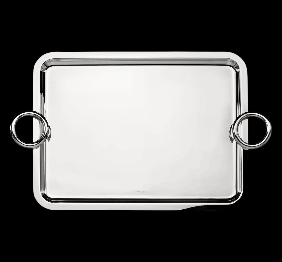 Vertigo Silver-plated Extra Large Tray with Handles