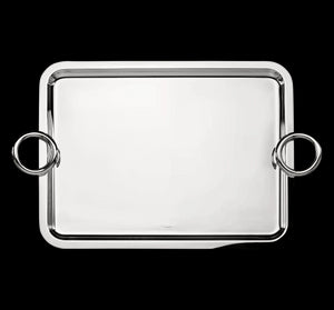 Vertigo Silver-plated Extra Large Tray with Handles